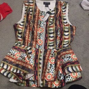 NWT Garcia peplum top